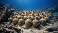 Hallan un pecio con 40 ánforas intactas frente a Sicilia y sorprende a la arqueología