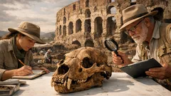 Hallan cráneo de oso junto a un anfiteatro romano y cambia lo que sabíamos de sus espectáculos