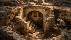 Hallan una domus romana en Melun y la cava subterránea sorprende a los arqueólogos