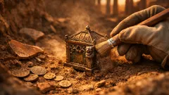 Hallan en Potaissa una domus romana y una caja de bronce única con forma de templo