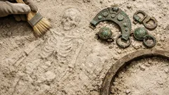 Hallan tumba anglosajona con dos personas y un caballo en un mismo entierro