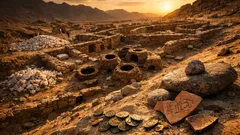 Hallan en Egipto un campamento minero de oro con más de 3,000 años de historia