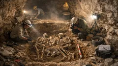 Hallan a dos mujeres, un recién nacido y un perro en una mina de sílex de hace 6,000 años