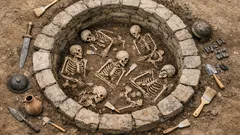 Hallan en un pozo los restos de siete posibles soldados romanos y el ADN revela su origen