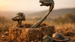 Hallan una trompeta de guerra celta y un estandarte de jabalí de hace 2,000 años