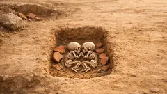 Hallan en una villa romana a gemelos fraternos enterrados juntos hace casi 2,000 años