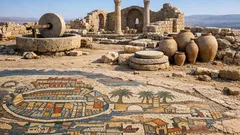 Hallan Tharais en Jordania gracias a un mosaico de hace 1,500 años