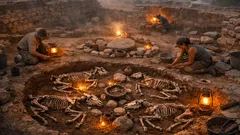 Hallan cuatro burras enterradas bajo casas de hace 4,500 años y el motivo sorprende