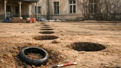 Hallan 13 entierros sentados de la Edad del Hierro bajo una escuela en Dijon