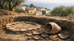 Hallan en Creta una clausura ritual con banquete junto a tumbas colectivas