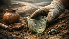 Hallan tumba romana en Países Bajos y 4 letras podrían revelar el nombre de un soldado