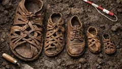 Descubren zapatos romanos gigantes en Magna y replantean quiénes vivían en la frontera