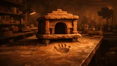 Descubren en Egipto una huella de mano de hace 4 mil años en una pieza de barro