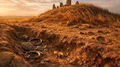 Hallan un depósito ritual sármata de 2,300 años fuera de un túmulo y cambia la arqueología