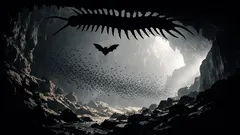 El ciempiés gigante que caza murciélagos en el techo de una cueva