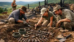 Descubren tesoro arqueológico en Hungría oculto antes de un ataque en la Edad del Hierro