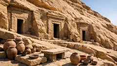 Descubren 3 tumbas rupestres en Asuán y revelan siglos de rituales en Qubbet el-Hawa