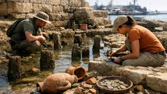 Descubren en Toulon un puerto antiguo oculto bajo una base militar