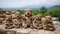 Hallan en San Isidro 5 figurillas de arcilla que pudieron ser marionetas rituales