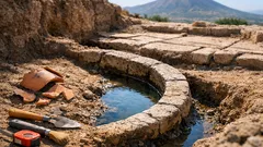 Hallan en Gabii una cuenca de piedra que podría cambiar el origen de la arquitectura romana