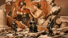 Descubren en Reims una domus romana con un mural rarísimo de Aquiles