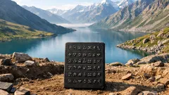 Descubren una misteriosa tableta con 60 signos cerca del lago Bashplemi