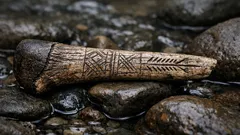 Hallan un fragmento del mesolítico que fue hacha, arpón y ofrenda ritual