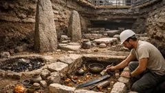 Hallan una necrópolis prerromana con 270 tumbas bajo una calle de Trento