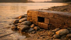 Hallan en el río Loira una estructura romana y un barco medieval de 16 metros