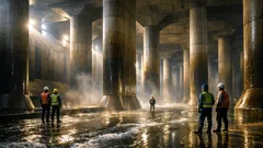 El “templo subterráneo” de Tokio que evita inundaciones cuando llegan tifones