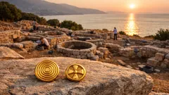 Hallan oro micénico con símbolos solares y reavivan un misterio de la Edad del Bronce