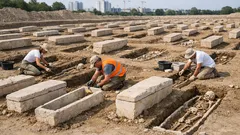 Descubren una necrópolis merovingia con casi 1,000 tumbas y 7 siglos de historia